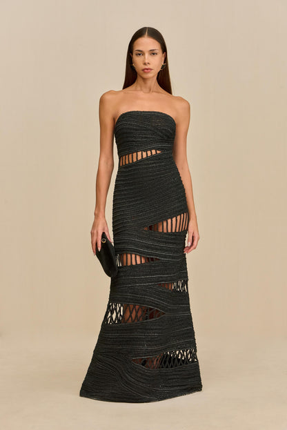 AMIRU GOWN - BLACK