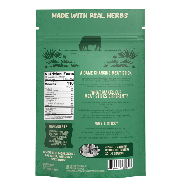 Chimichurri Beef Meat Sticks