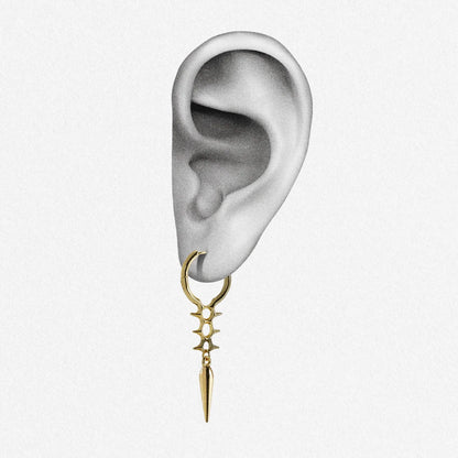 BIOMECH SPINE EARRINGS