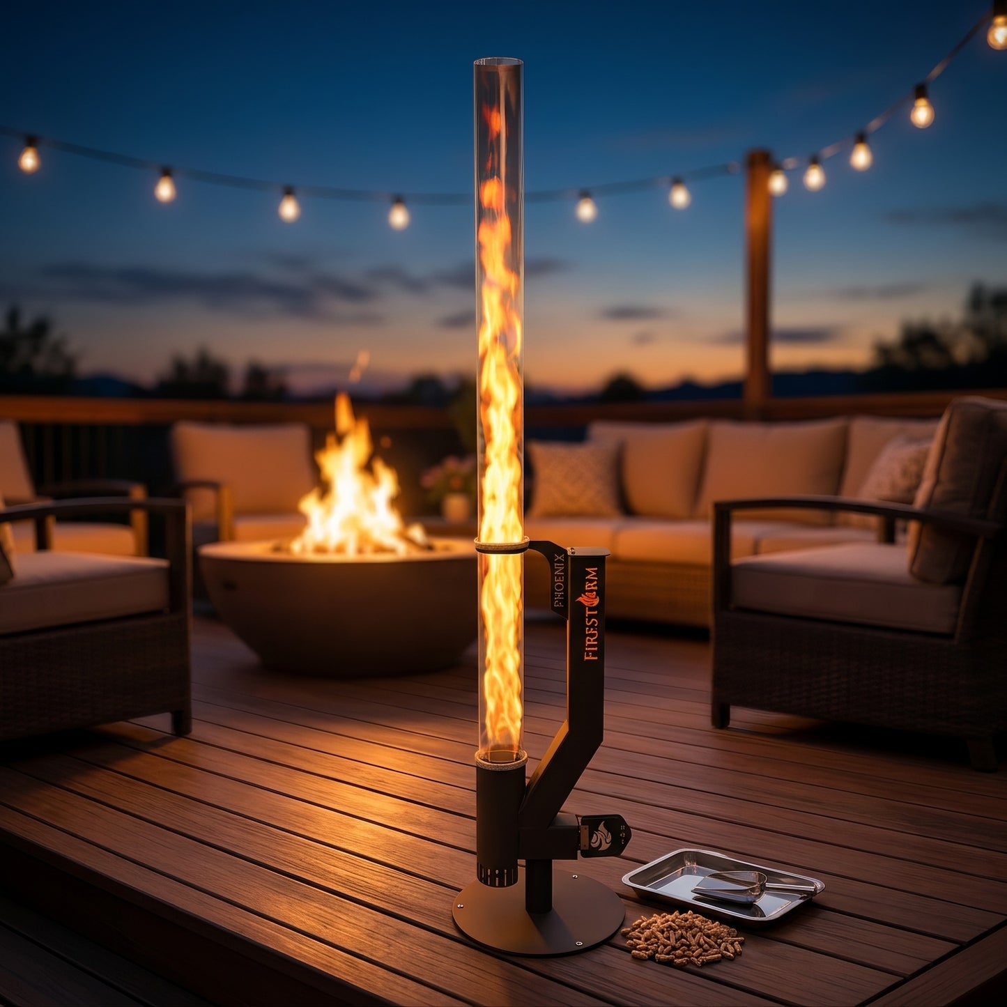 Outdoor Wood Pellet Heater for Patio & Garden
