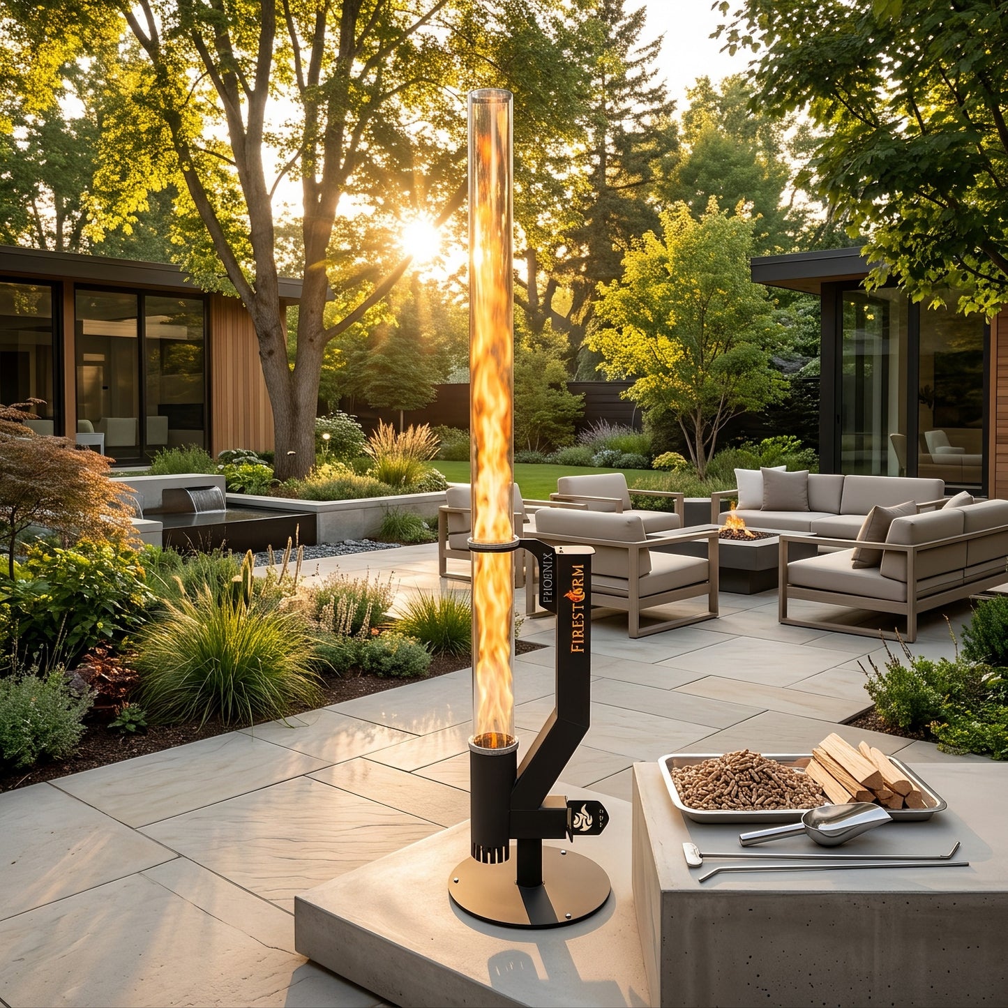 Outdoor Wood Pellet Heater for Patio & Garden