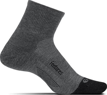 Cushioned Merino Quarter | Grey