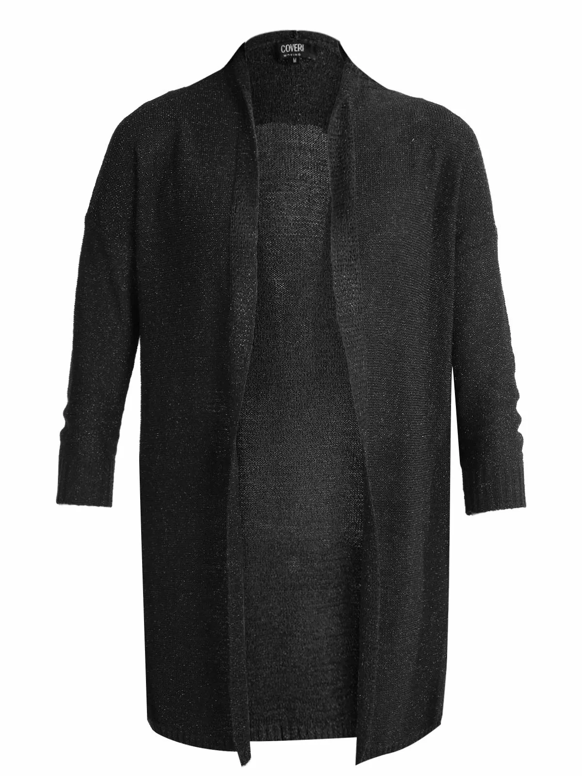 Enrico Coveri Damen-Cardigan aus perforiertem Strick